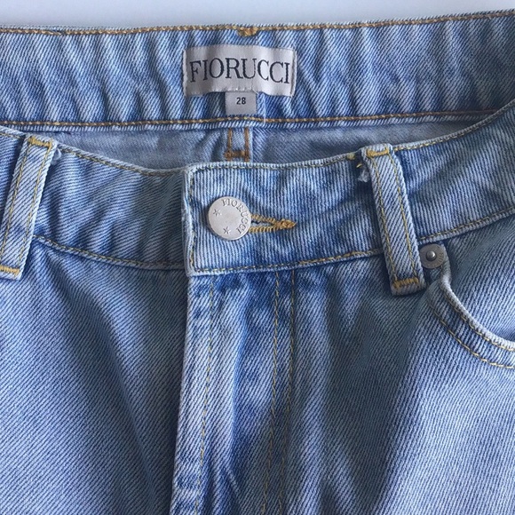 Fiorucci Tara short angel patch denim cutoff raw hem jean shorts - Picture 6 of 16